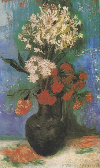 Vase of carnations and other flowers, Vincent Van Gogh